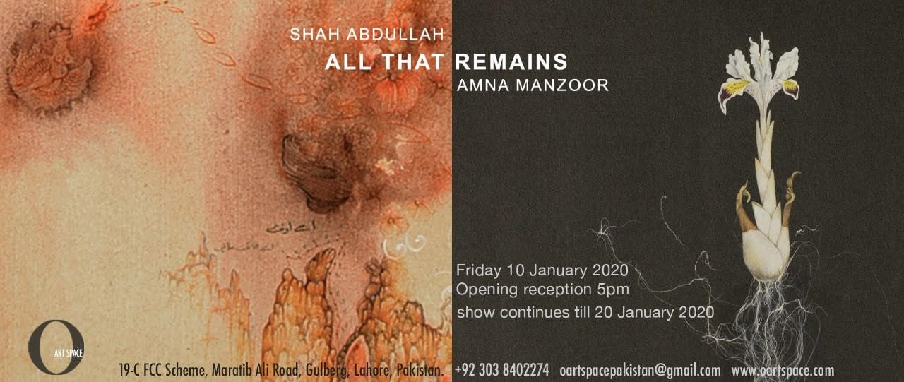 Exhibition invitation for All That Remains at O Art Space
